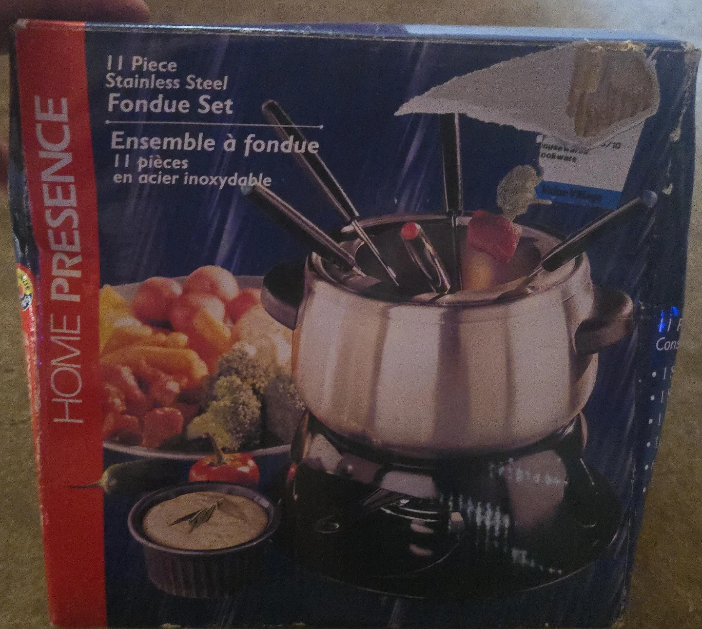 11 Piece Stainless Steel Fondue Set