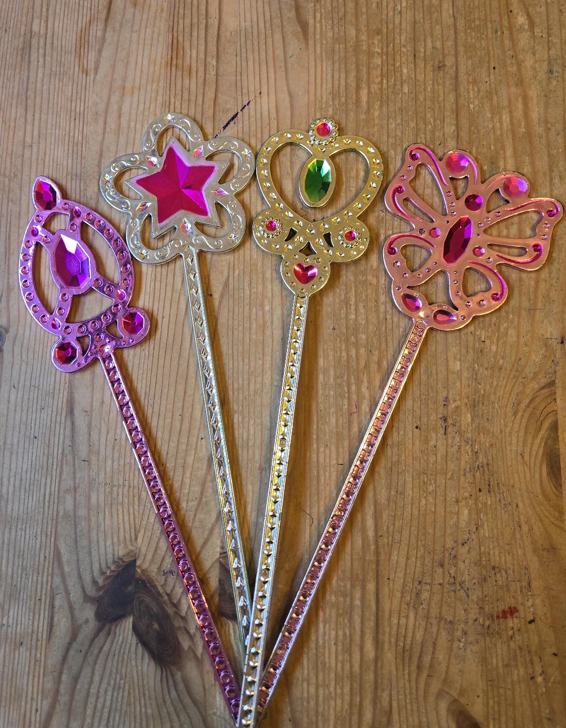 Set of 4 Princess Wands