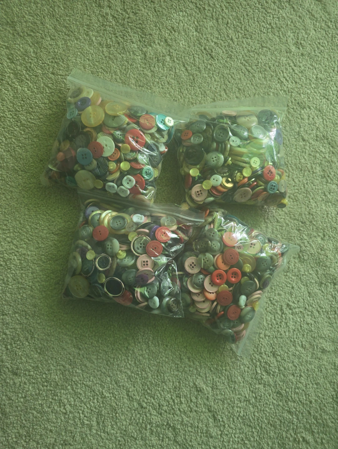 1LB Mixed Craft Buttons – Large Bag – $15 Each