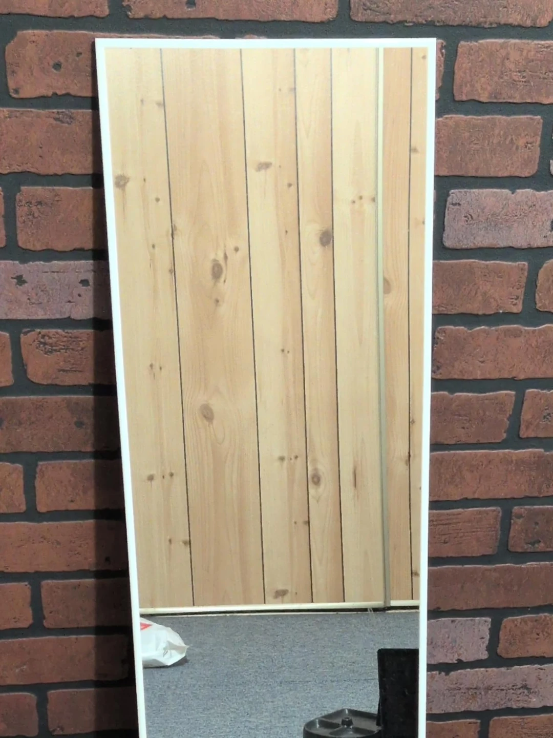 Full Length Mirror with White Frame