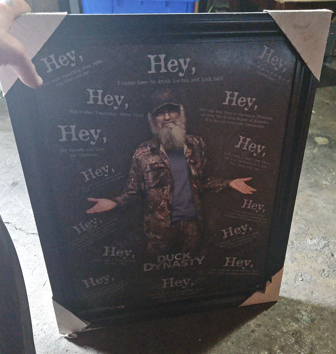 Duck Dynasty Framed Art Print with Quotes