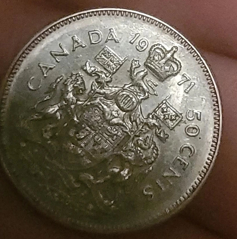 Canada 1971 50 Cents Coin