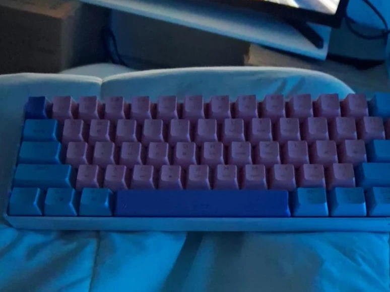 Compact Mechanical Keyboard - Pink & Blue