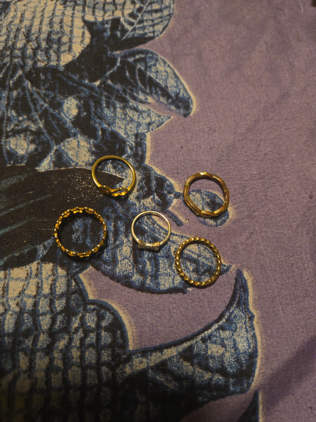 Set of 5 rings