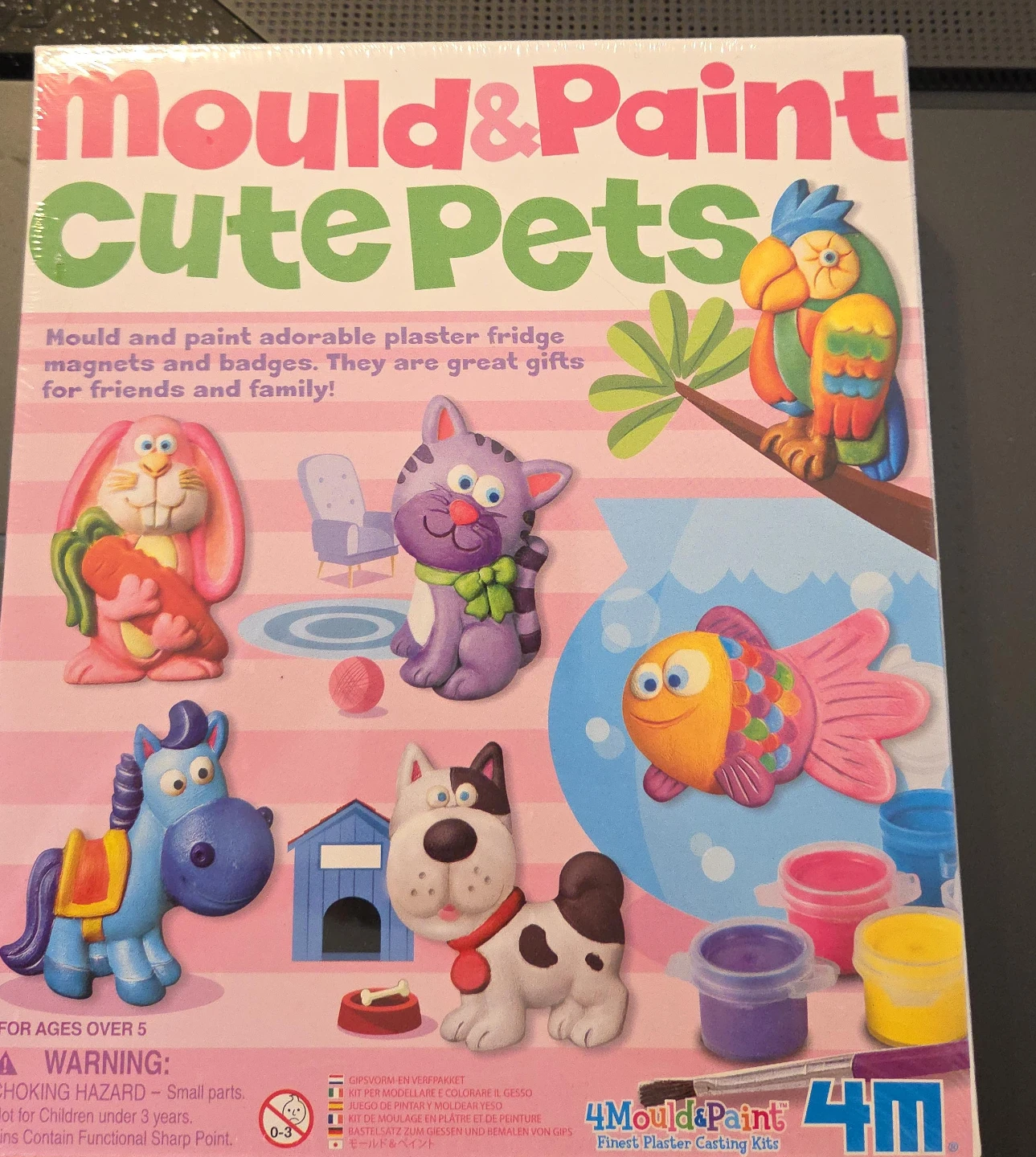 4M Mould & Paint Cute Pets Plaster Casting Kit