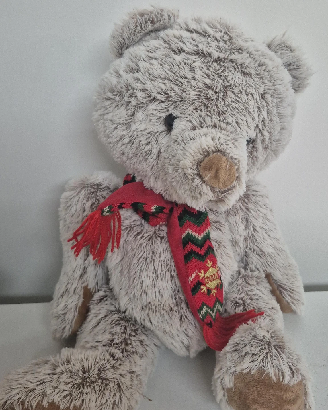 Holiday Teddy Bear with 2022 Scarf