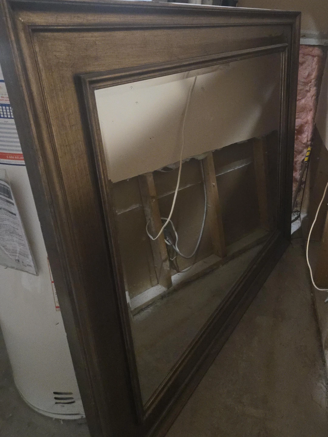Large Framed Wall Mirror