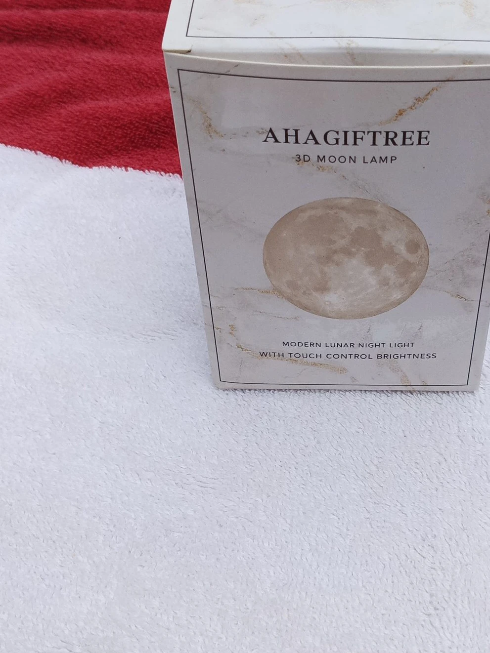 AHAGIFTREE 3D Moon Night Light
