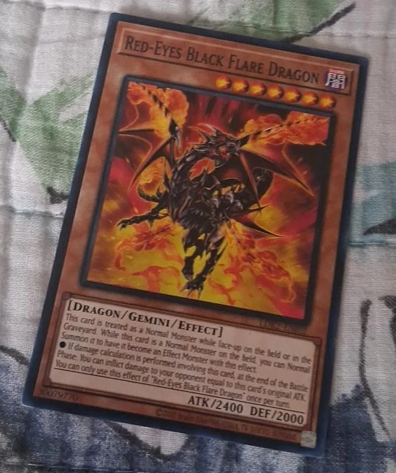 Yu-Gi-Oh! Red-Eyes Black Flare Dragon Card