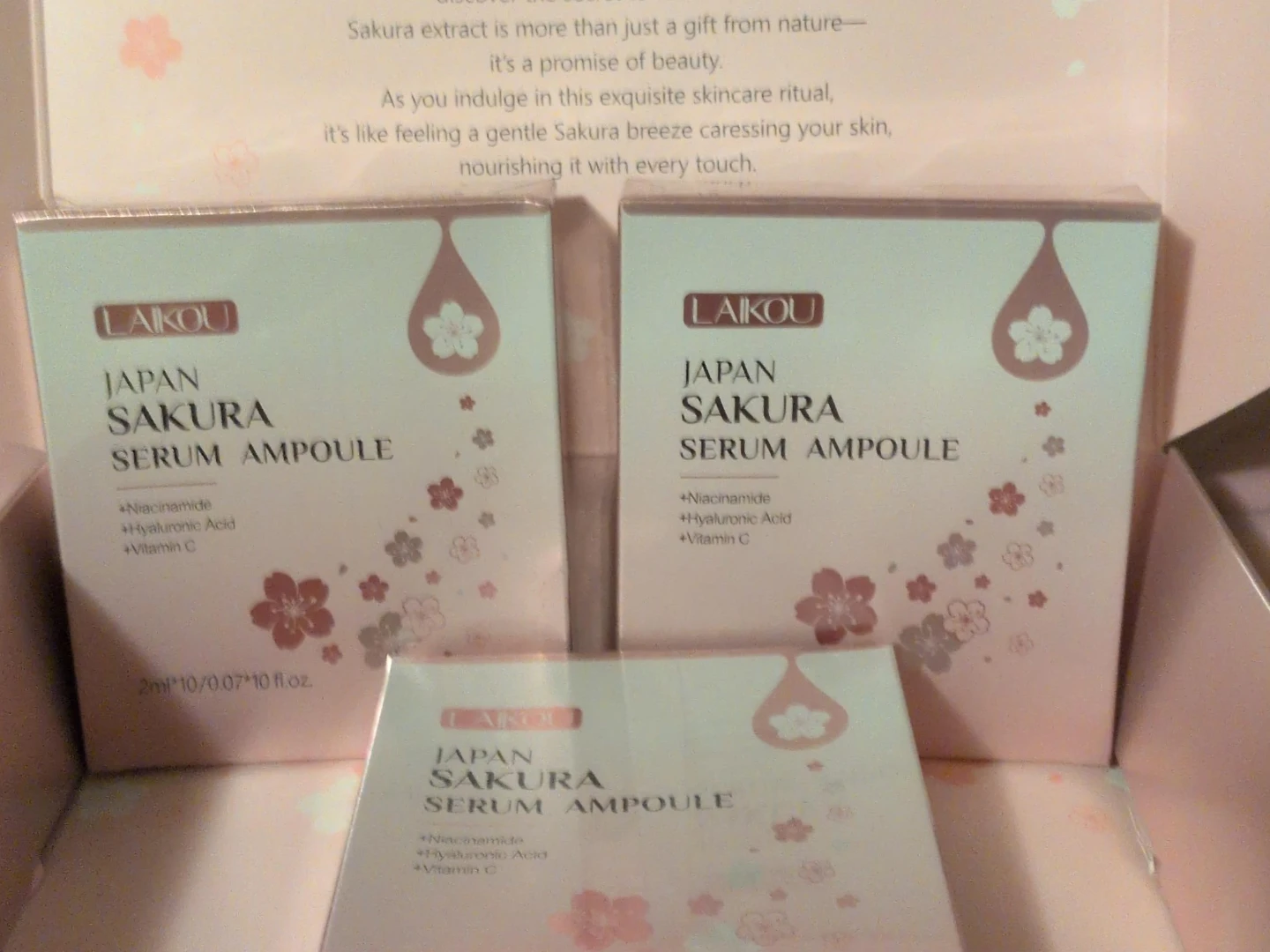LAIKOU Japan Sakura Serum Ampoule (3-pack)