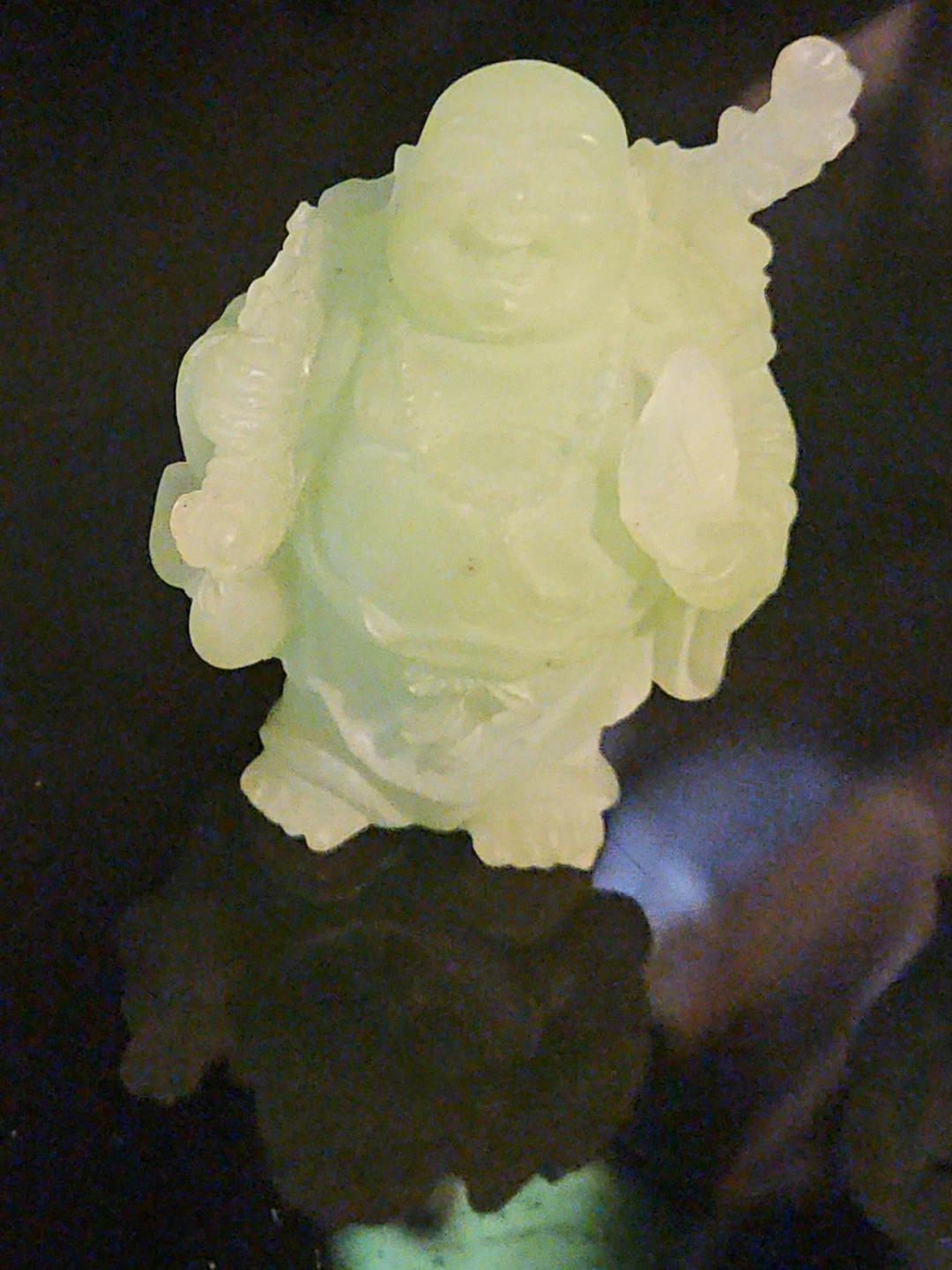 Jade Laughing Buddha Figurine