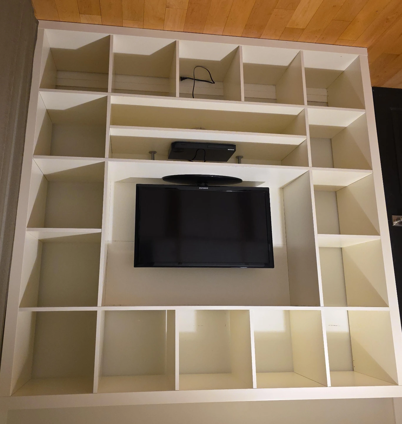 White shelving