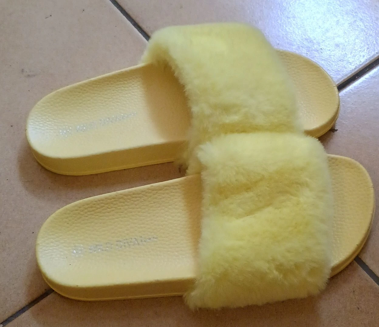 Yellow Fuzzy Slides
