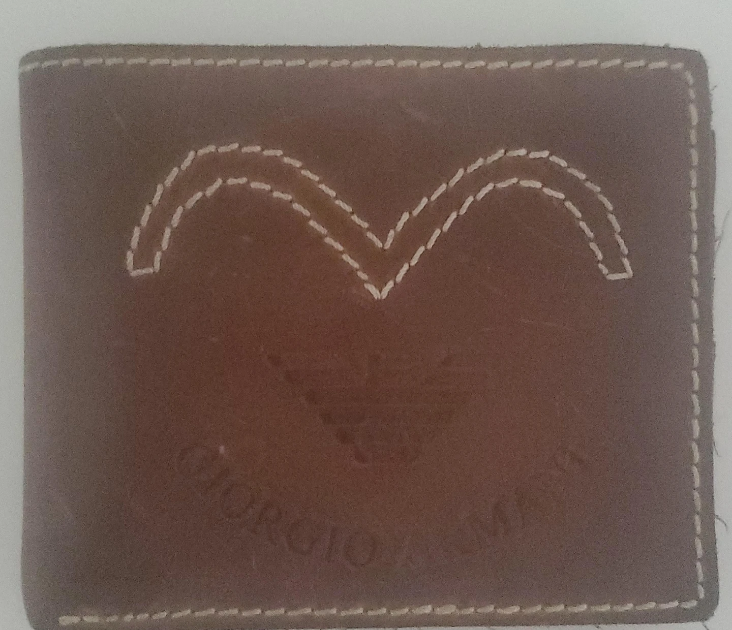 Giorgio Milano Brown Leather Bifold Wallet