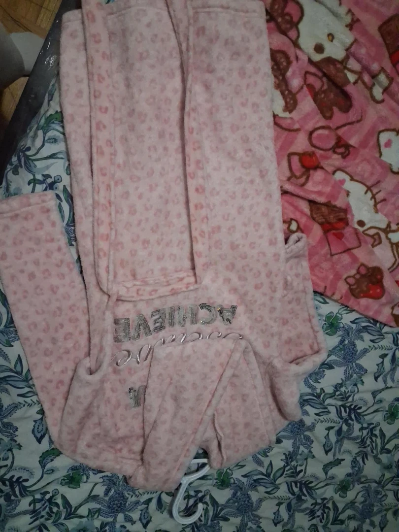 Pink Leopard Print robe