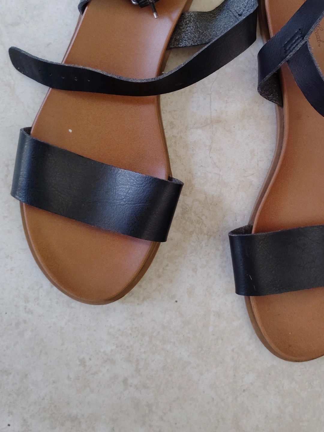 Black Ankle Strap Sandals