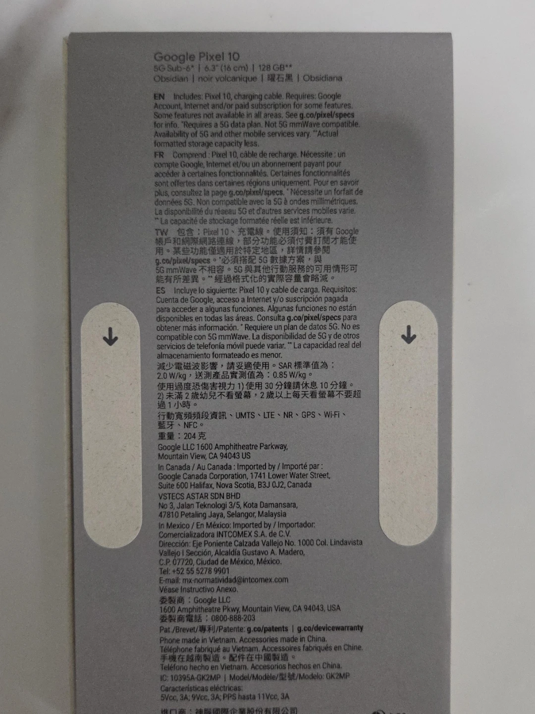 Google Pixel 10 5G Smartphone - 128GB - Obsidian