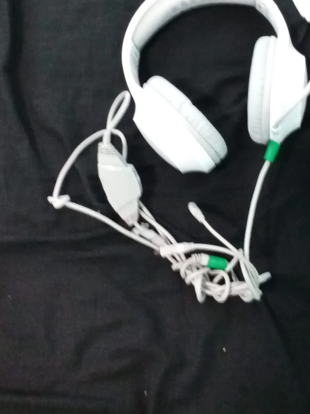 White Gaming Headset With Mic