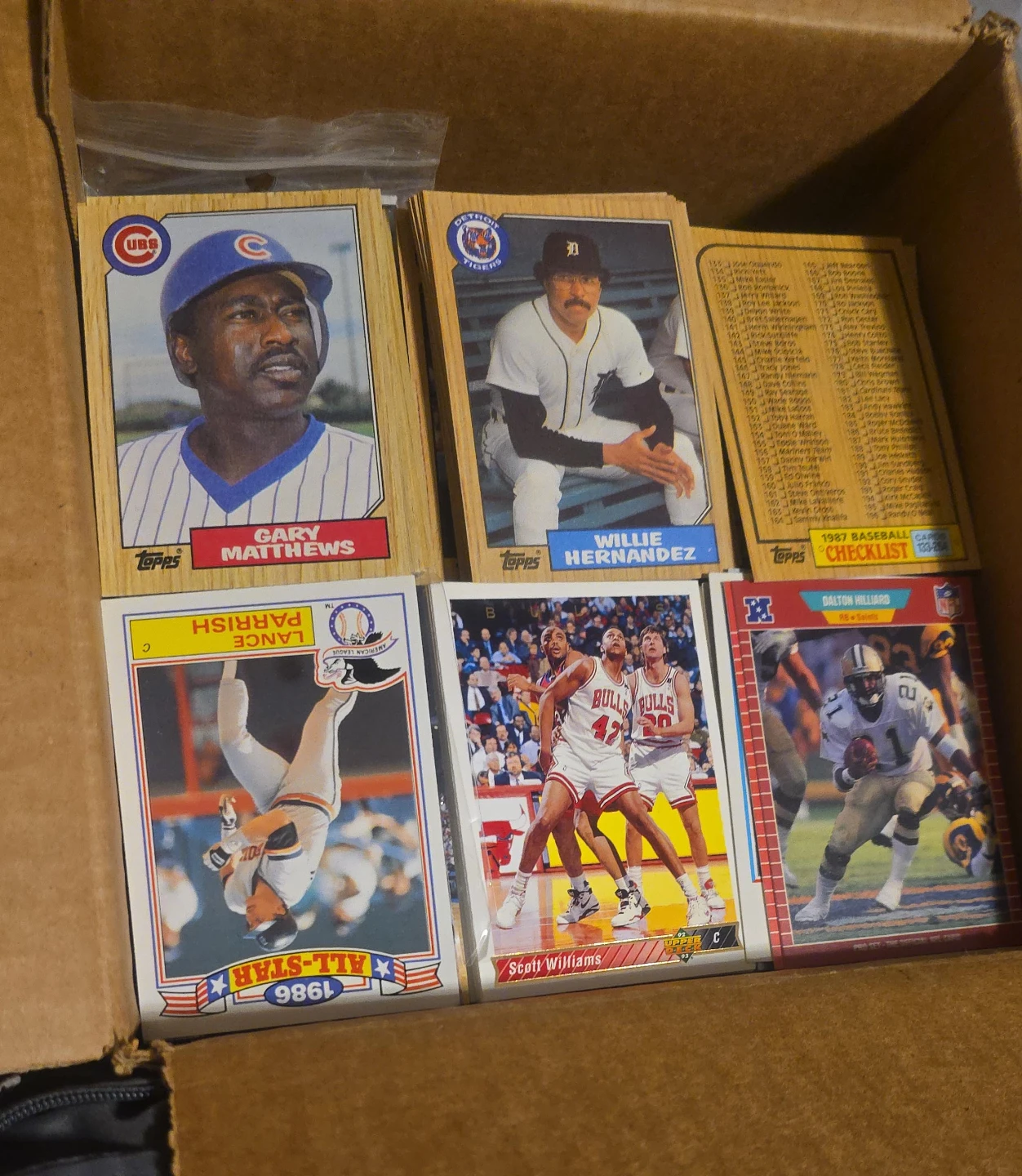 Collection of Topps and Upper Deck Sports Trading Cards