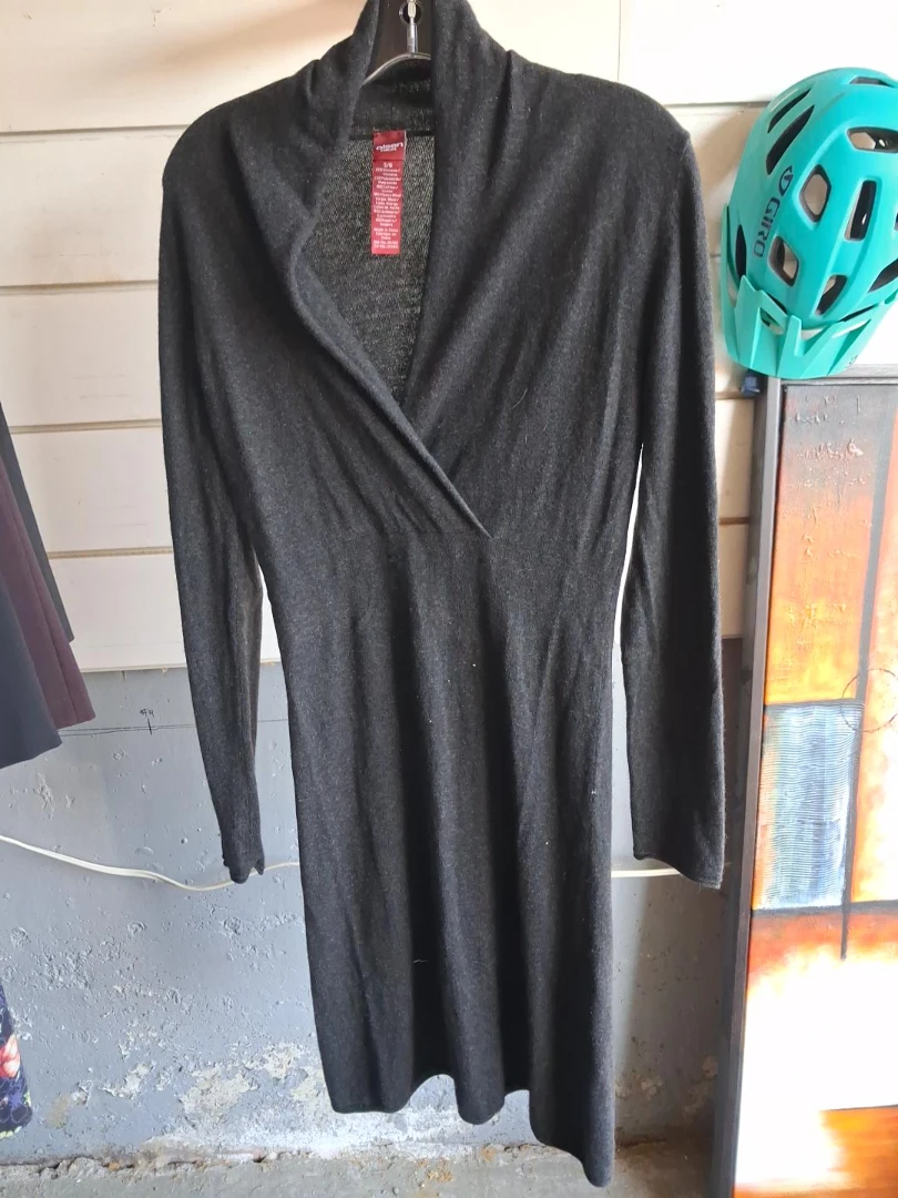 Olsen Dark Grey Knit Dress