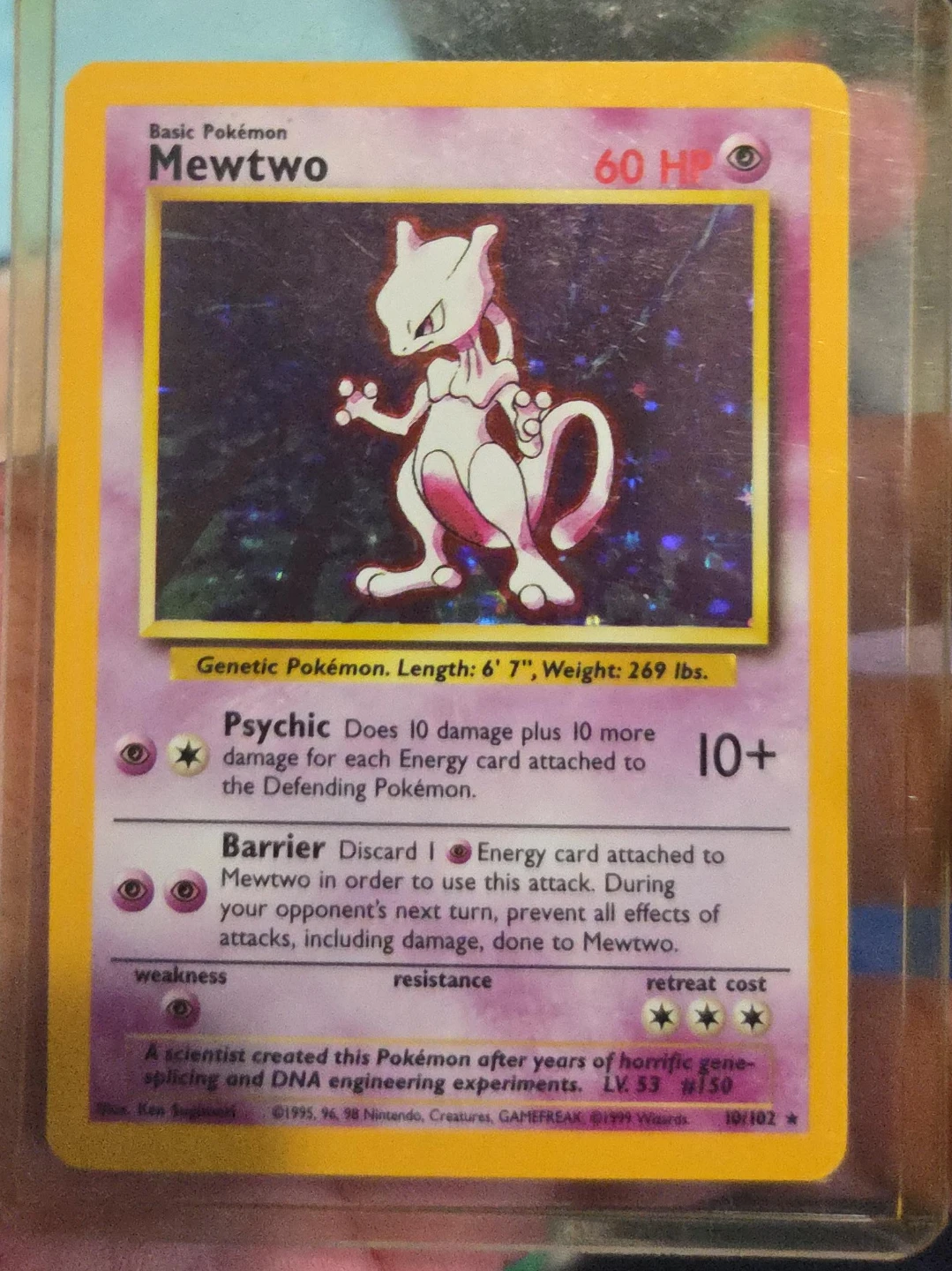 Pokémon Mewtwo Card (LV. 53)