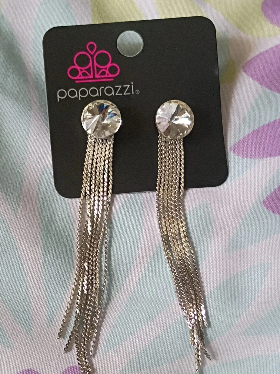 Paparazzi Silver Tassel Earrings