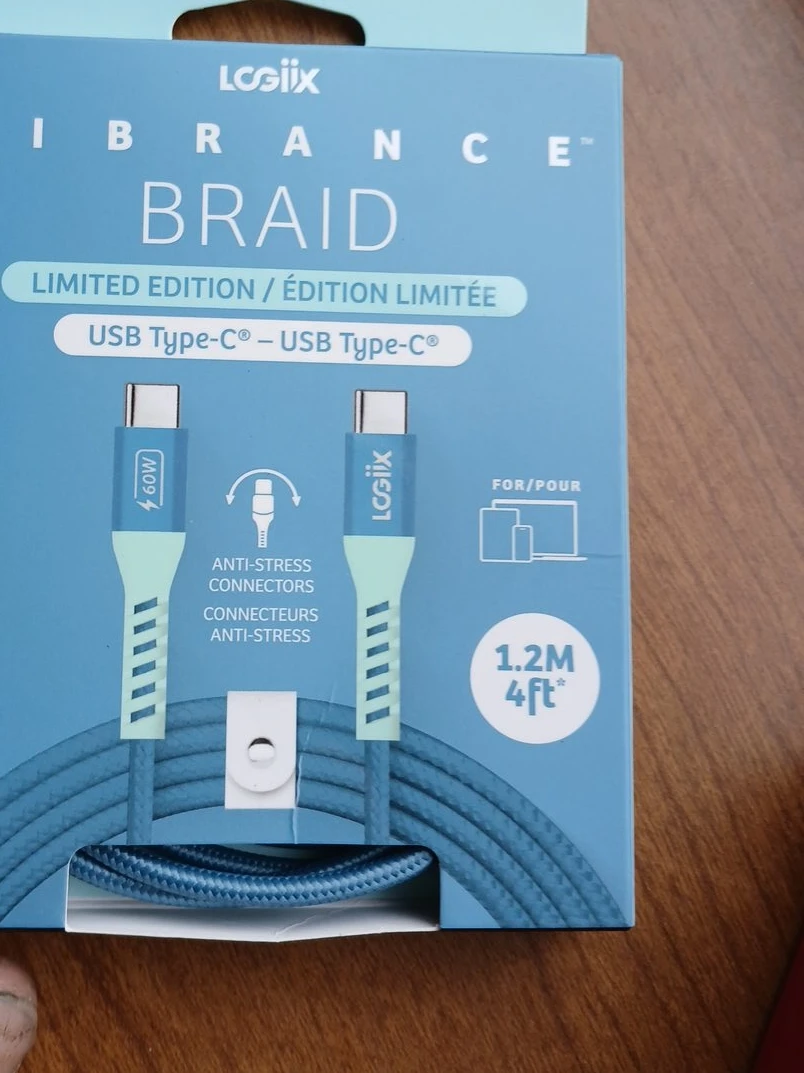 Logiix IBRANCE BRAID USB-C to USB-C Cable - 1.2m