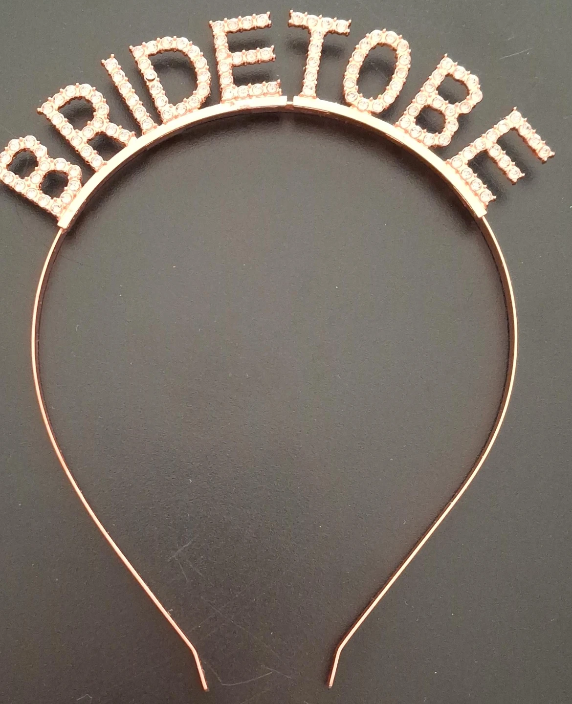 Rose Gold Rhinestone BRIDETOBE Headband - photo 2