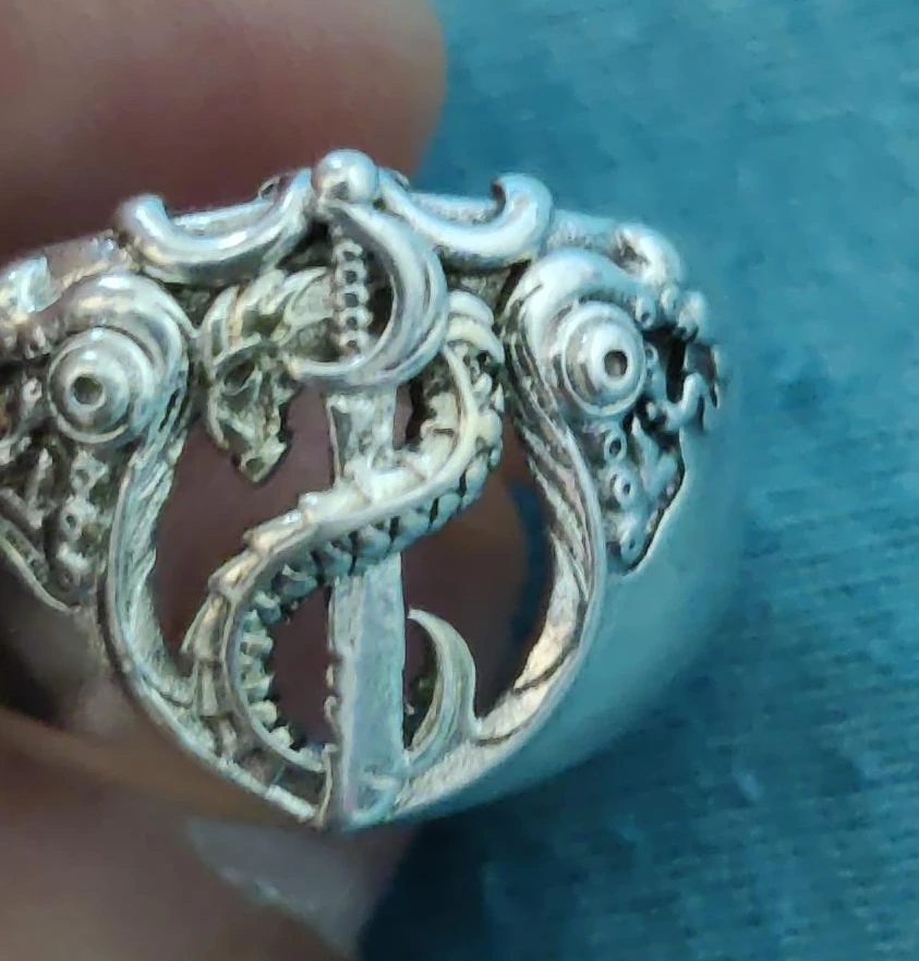 Silver Dragon Ring
