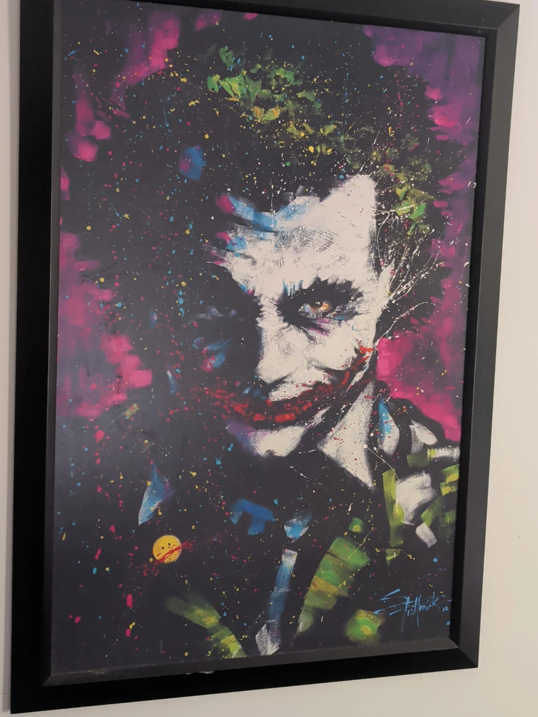 Framed Joker "Splatter" Art Print