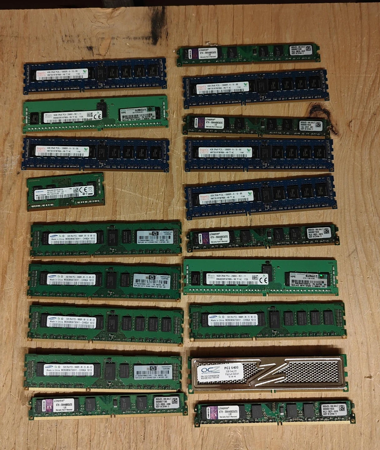 Assorted Computer RAM Modules