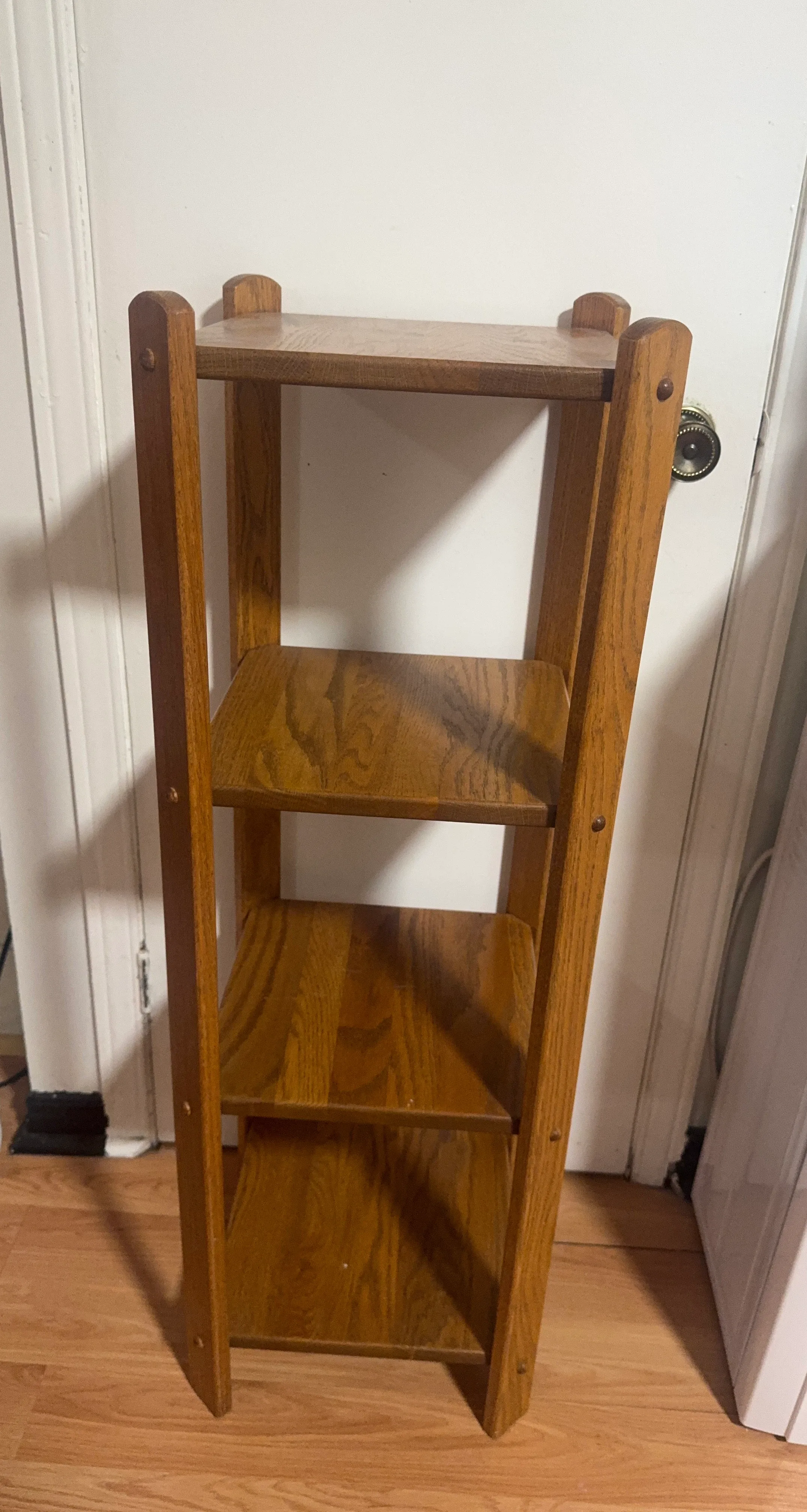 Wooden 4-Tier Shelf Unit