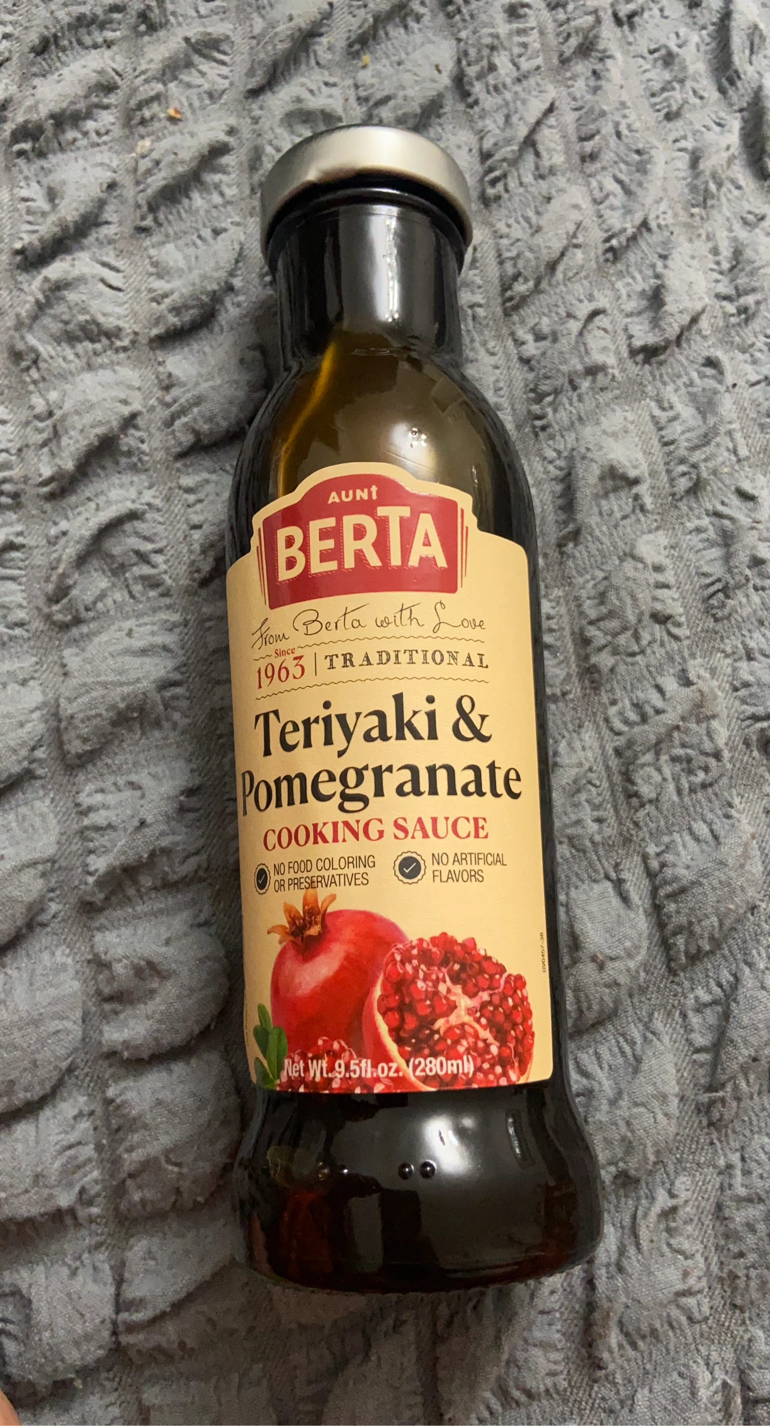 Aunt Berta Teriyaki & Pomegranate Cooking Sauce 9.5oz