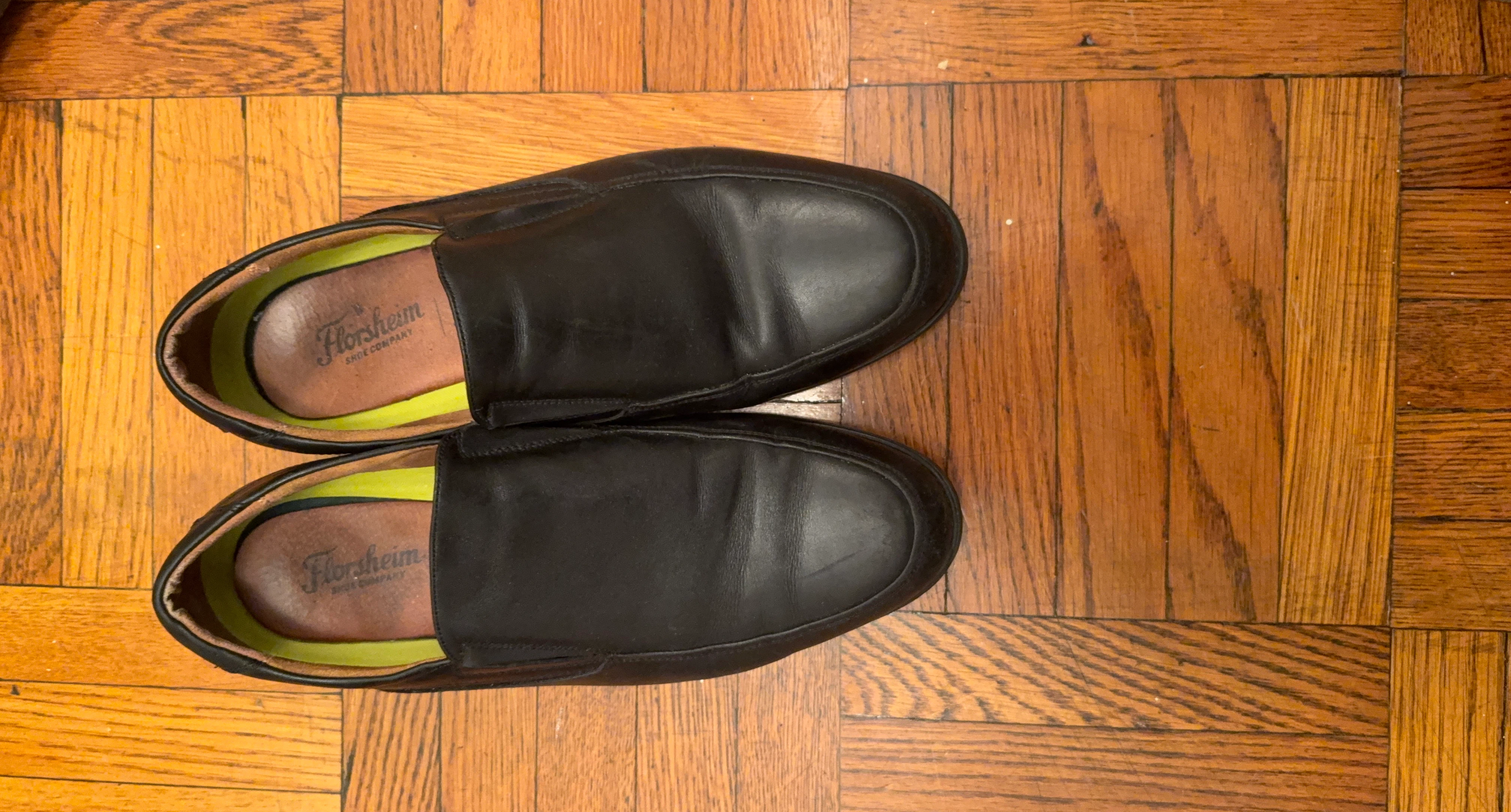 Florsheim Black Leather Loafer Shoes