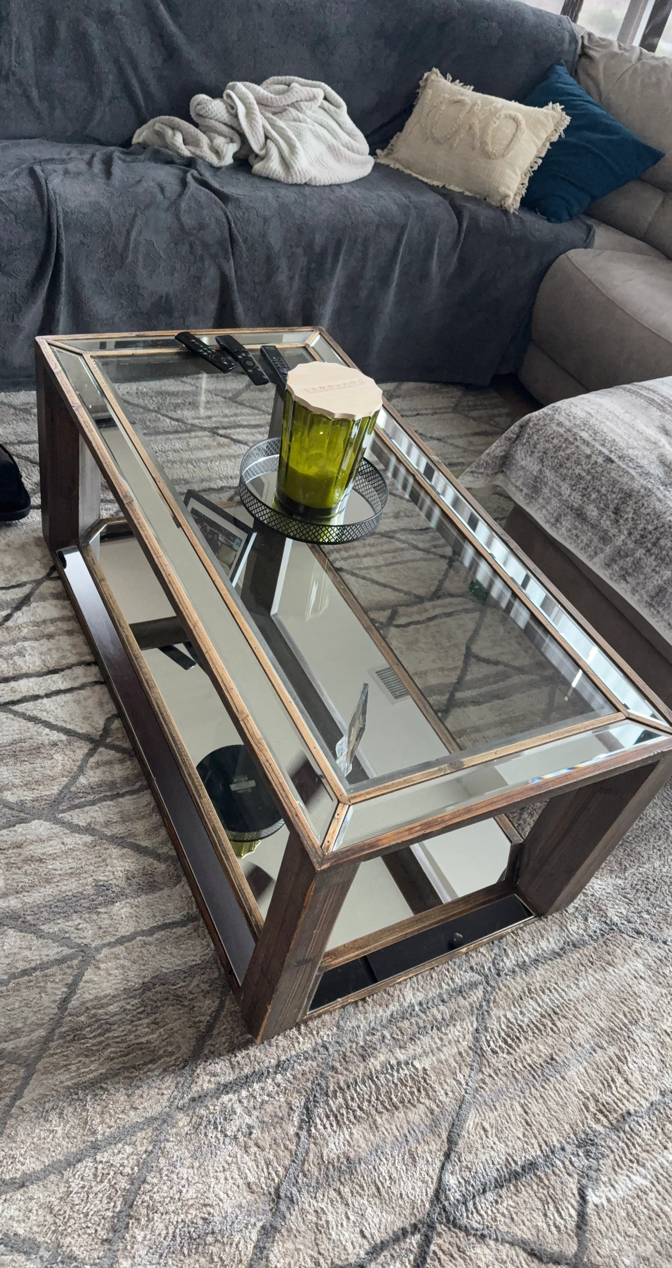 Mirrored Coffee Table