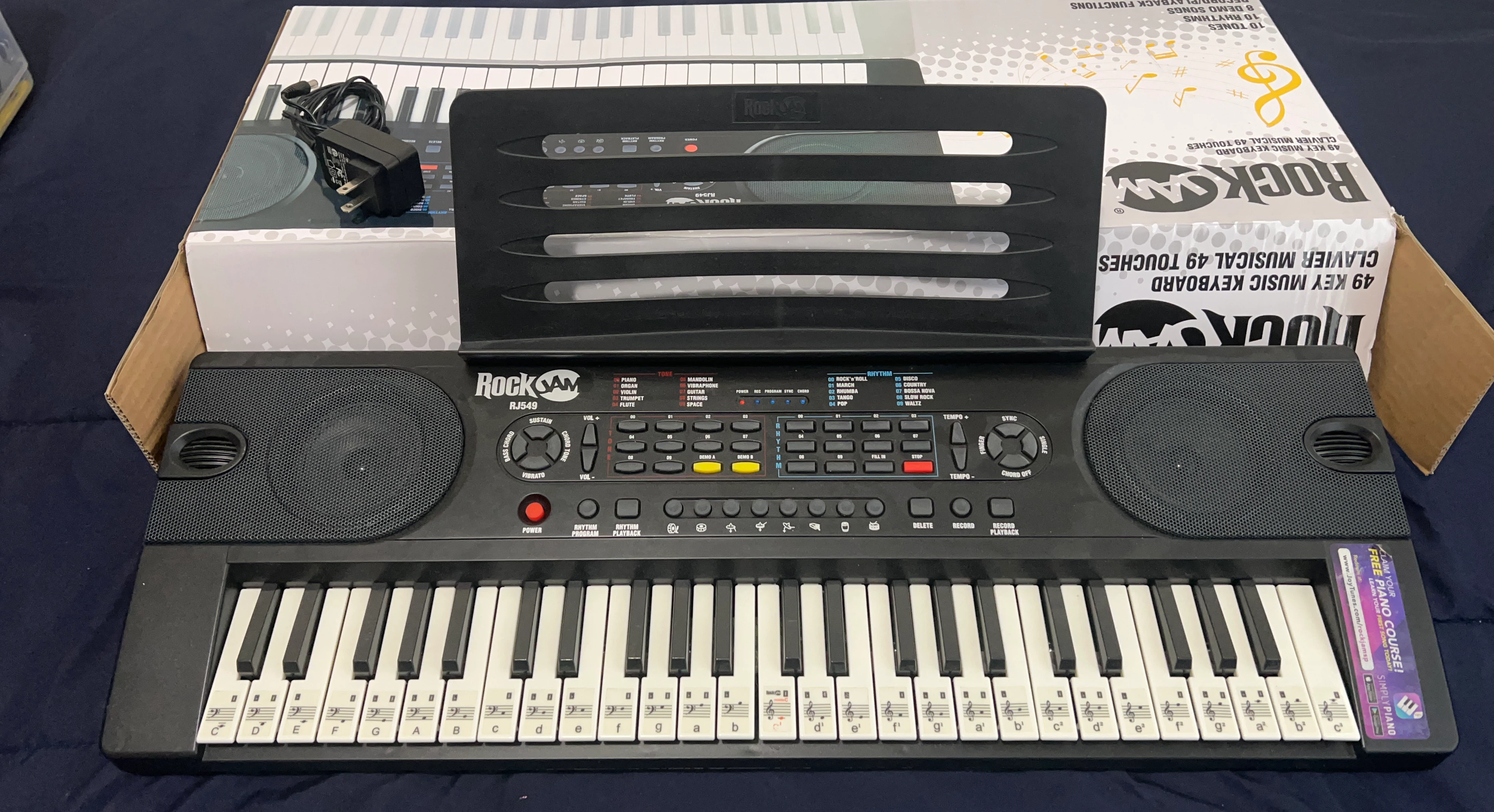 RockJam RJ549 49-Key Music Keyboard