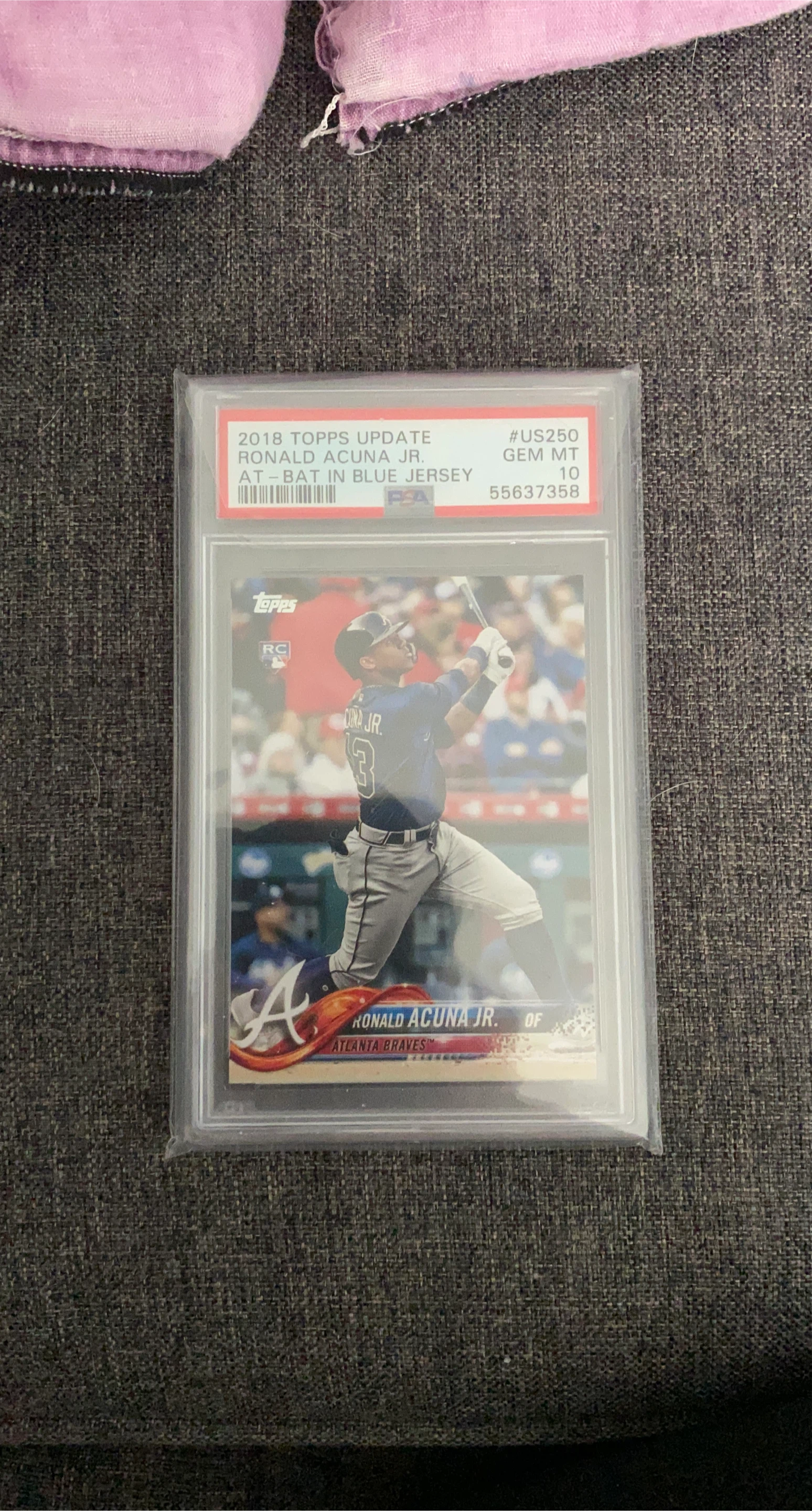 2018 Topps Update Ronald Acuna Jr. #US250 RC Gem MT 10