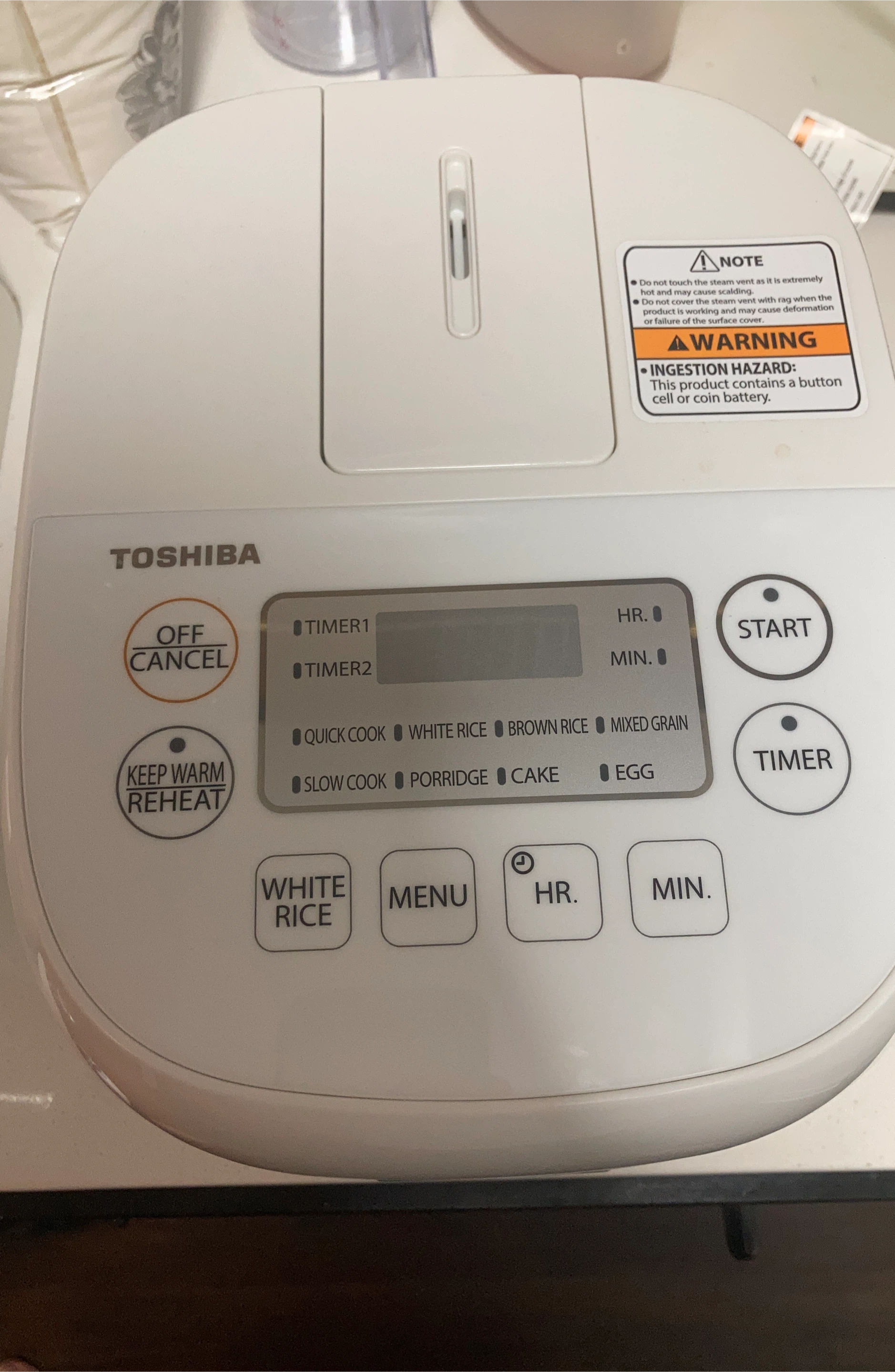 Toshiba Rice Cooker