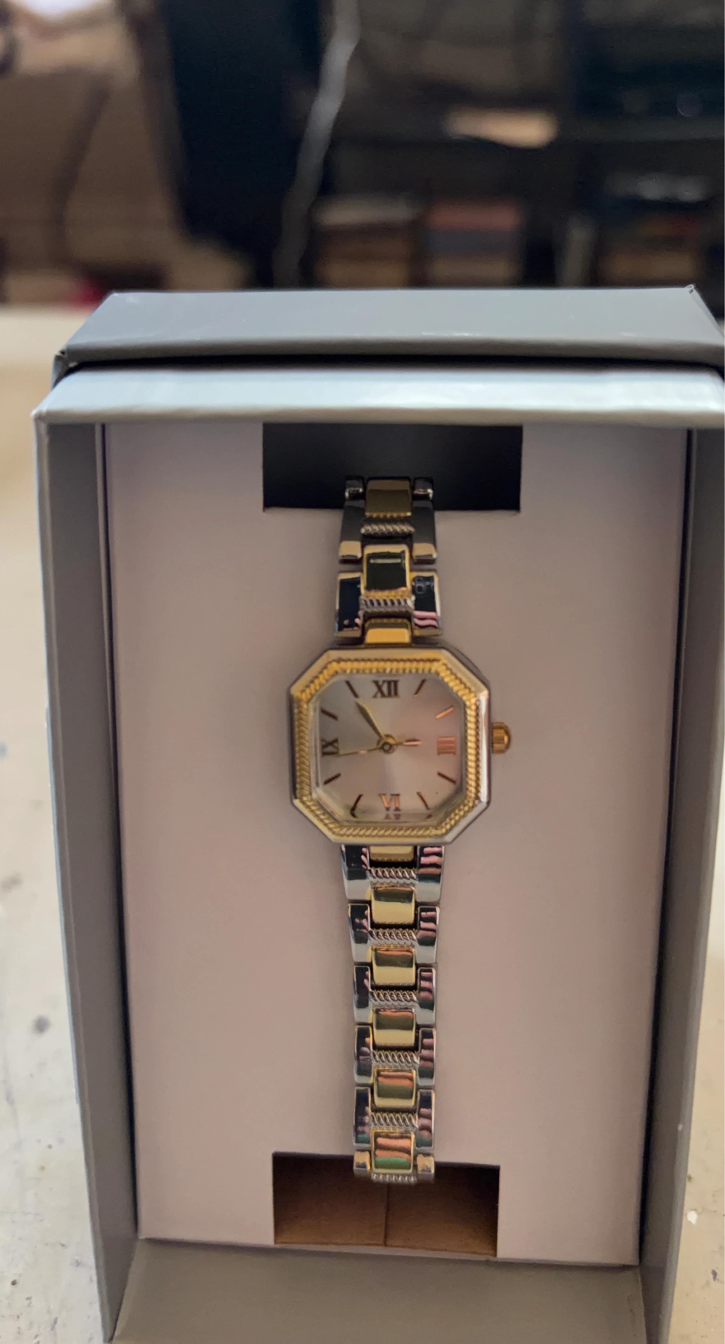 Women's Two-Tone Octagon Dress Watch