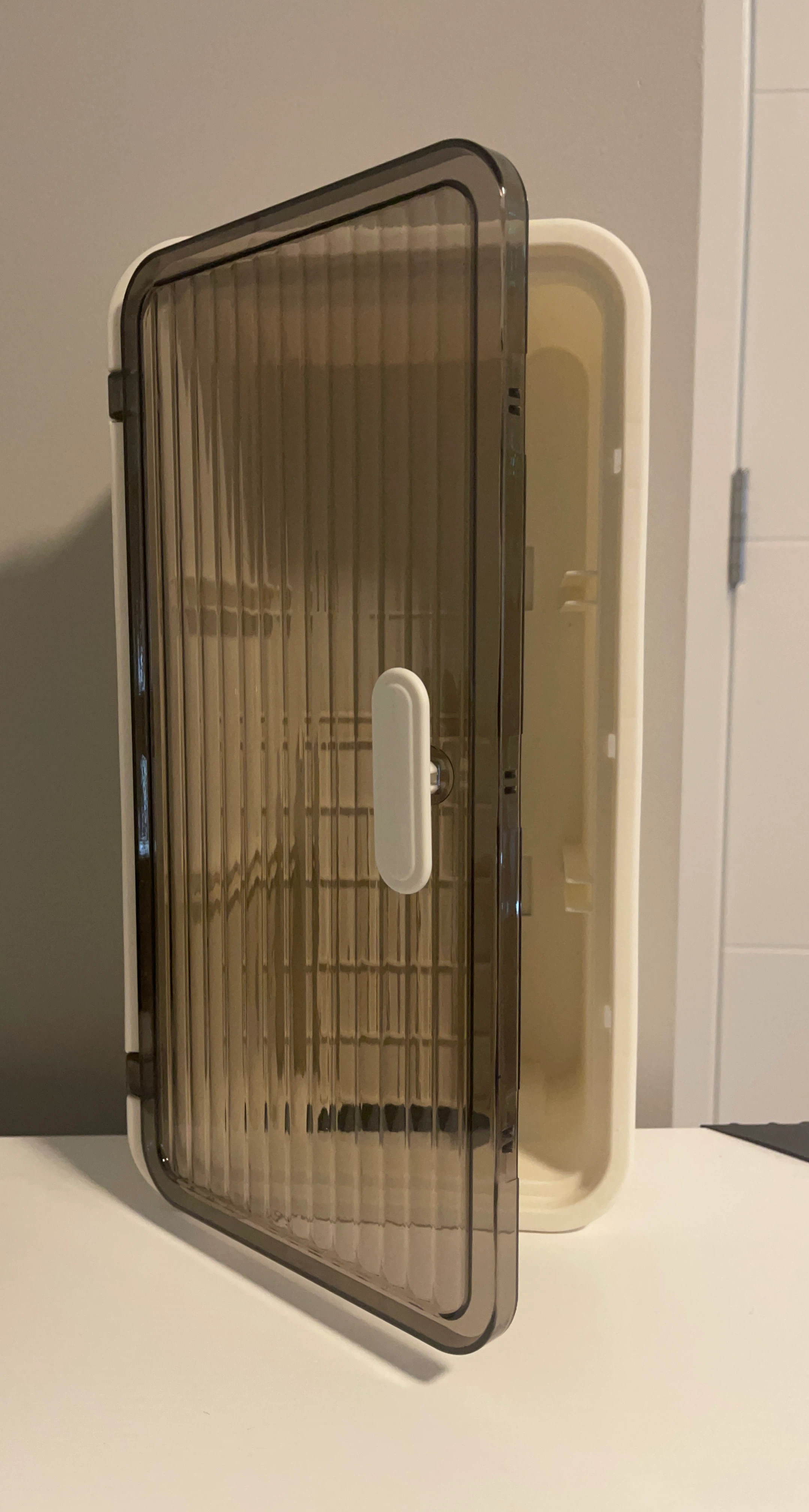 Clear Wall Mounted Storage Box with Frosted Door