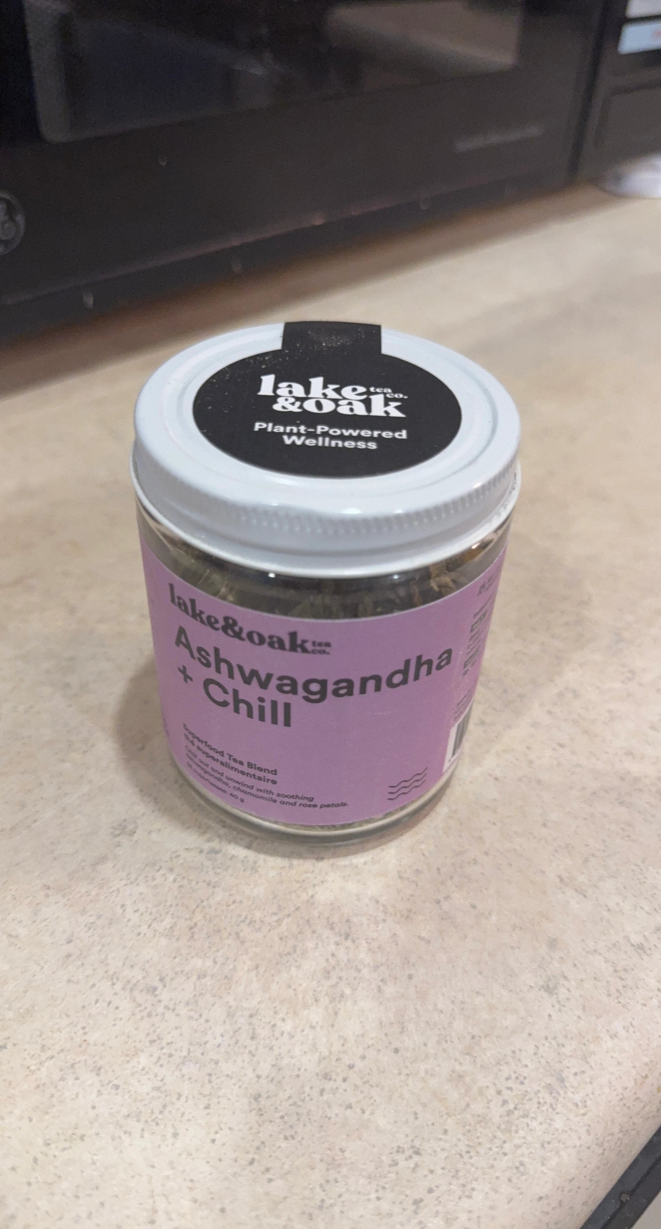 Lake & Oak Ashwagandha + Chill Superfood Tea Blend 40g