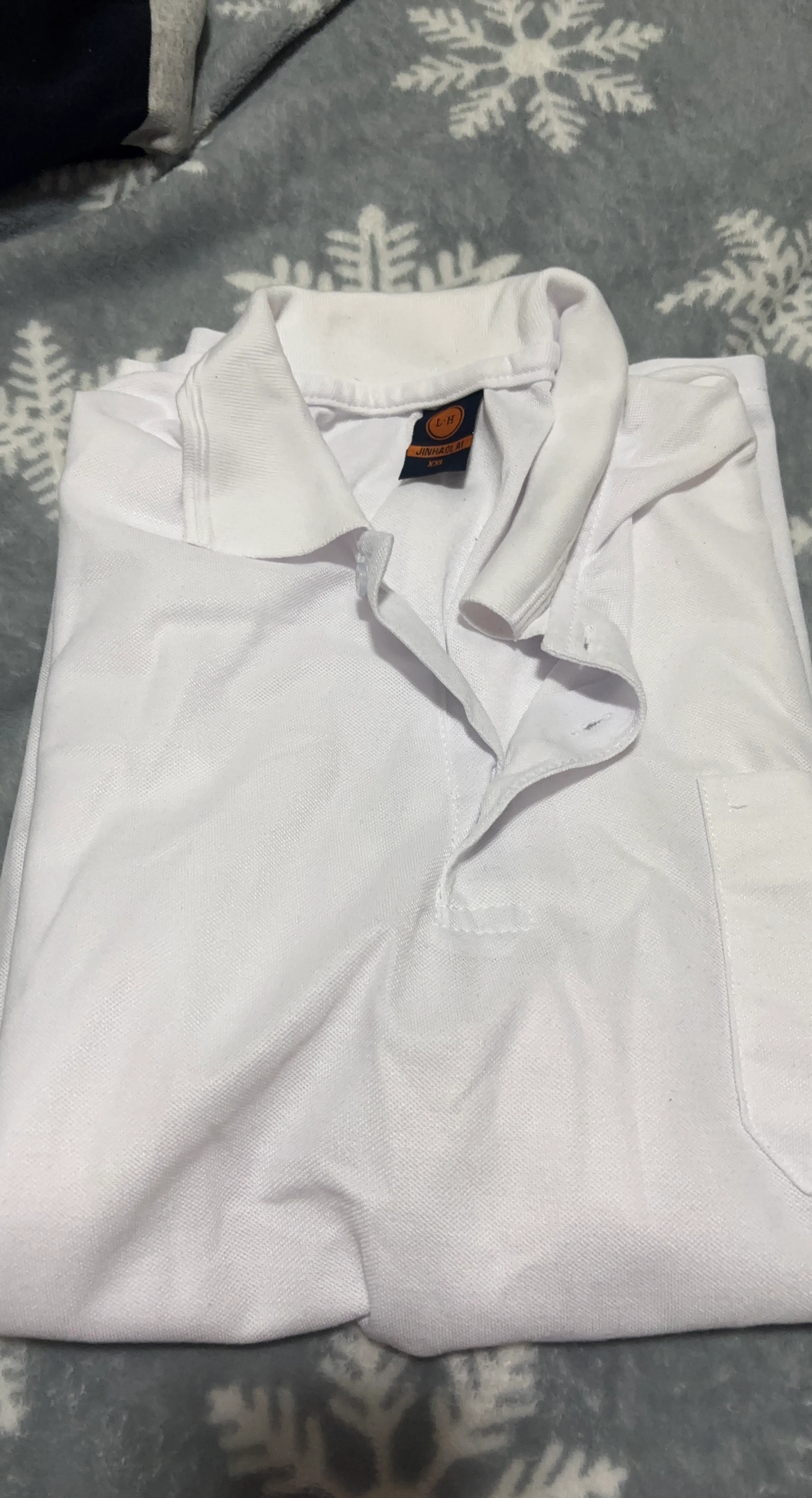 White LH Polo Shirt XXL
