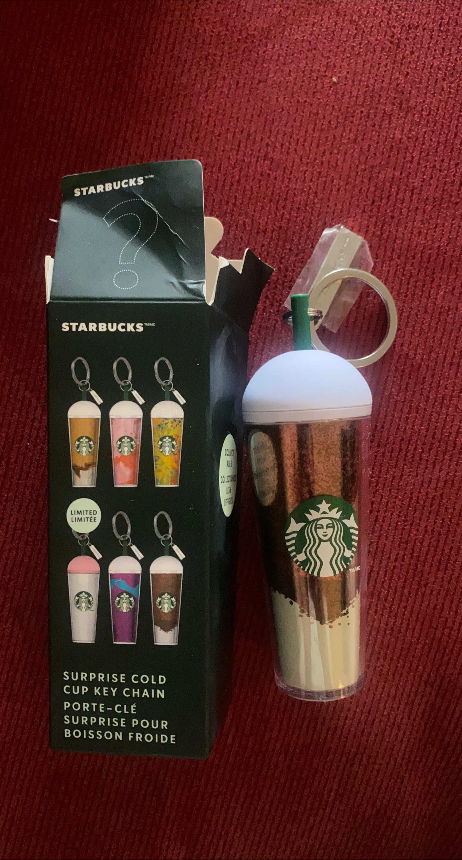Starbucks Surprise Cold Cup Keychain