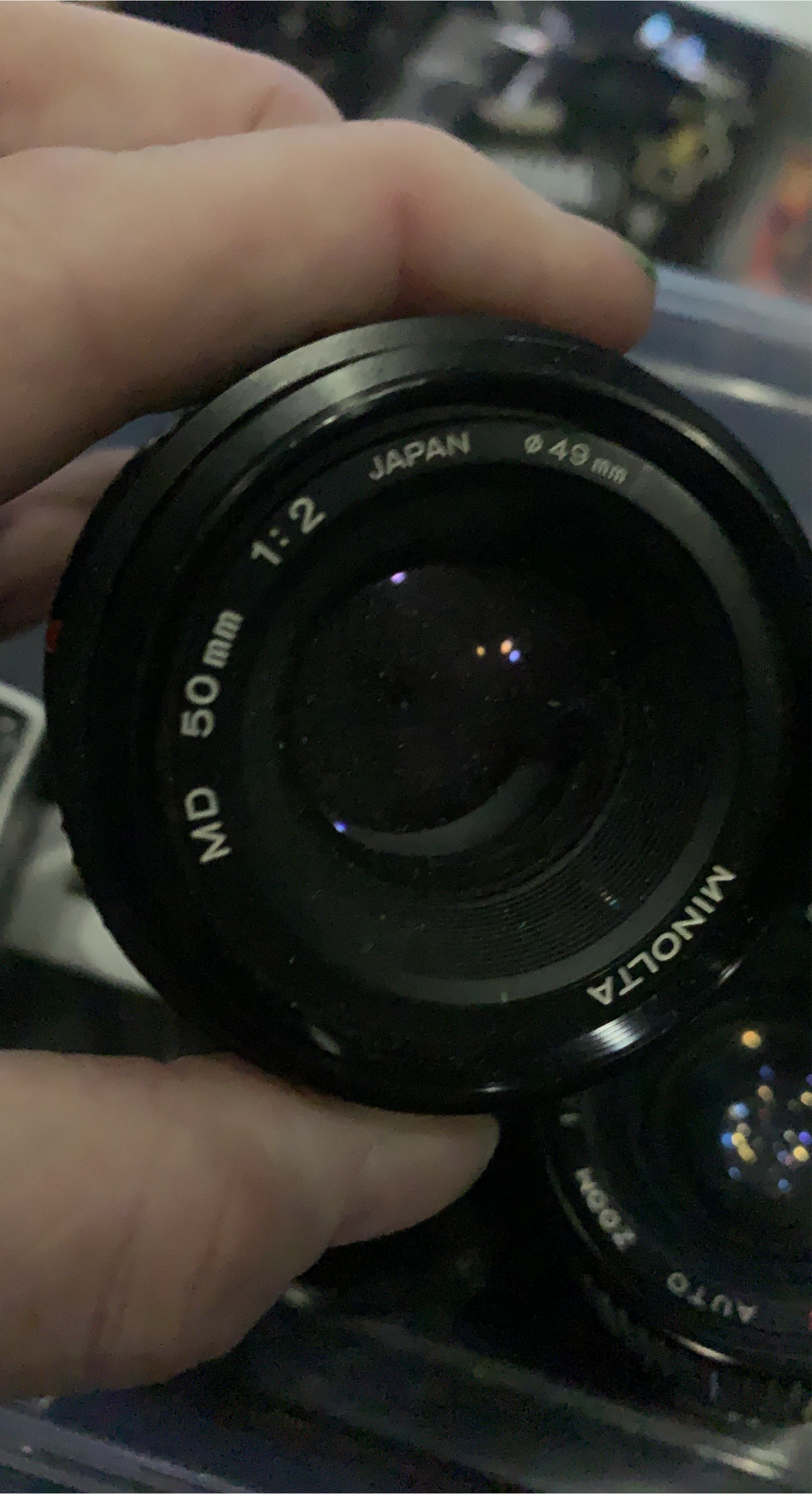 Minolta MD 50mm f/2 Camera Lens