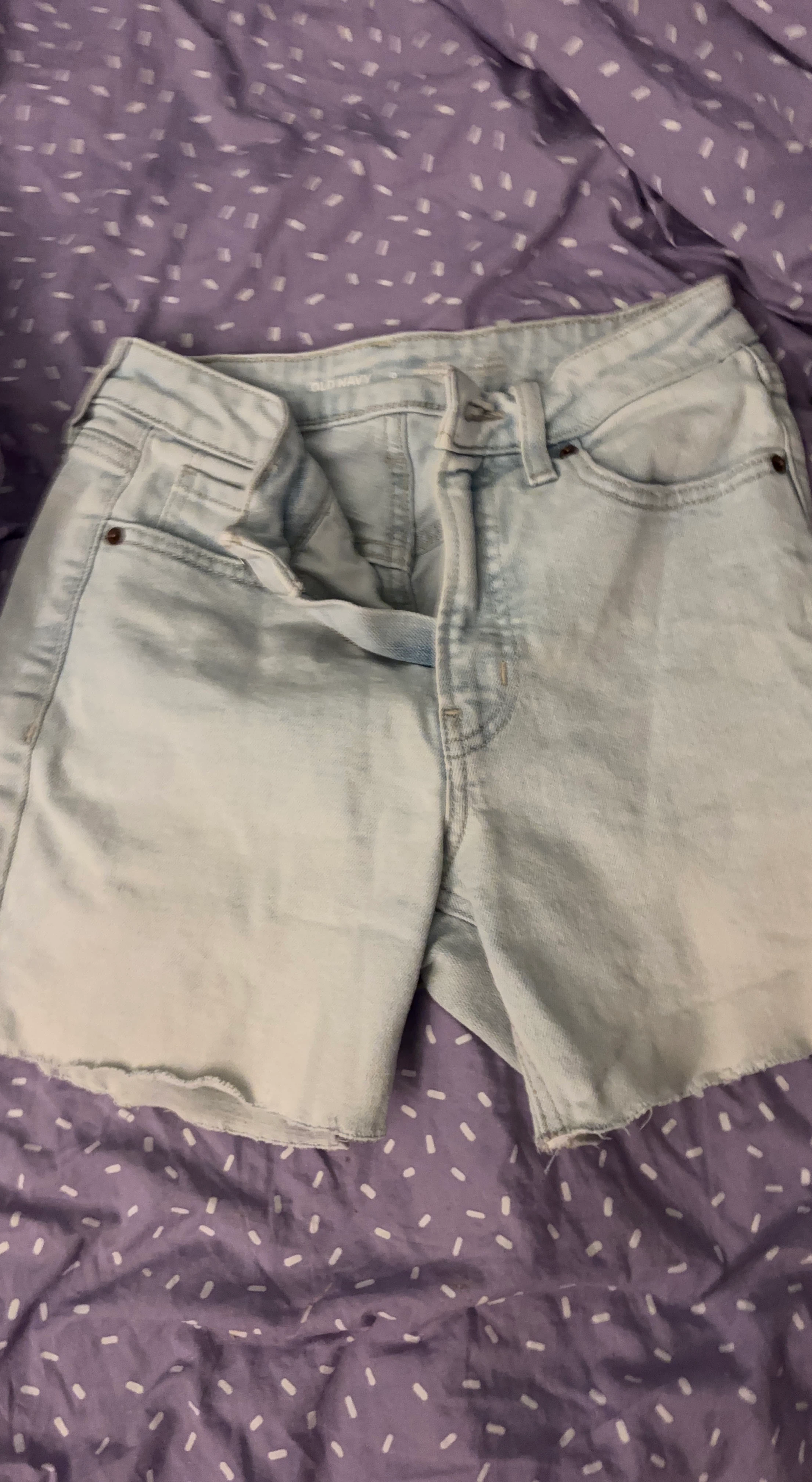 Old Navy Light Wash Cut-Off Denim Shorts