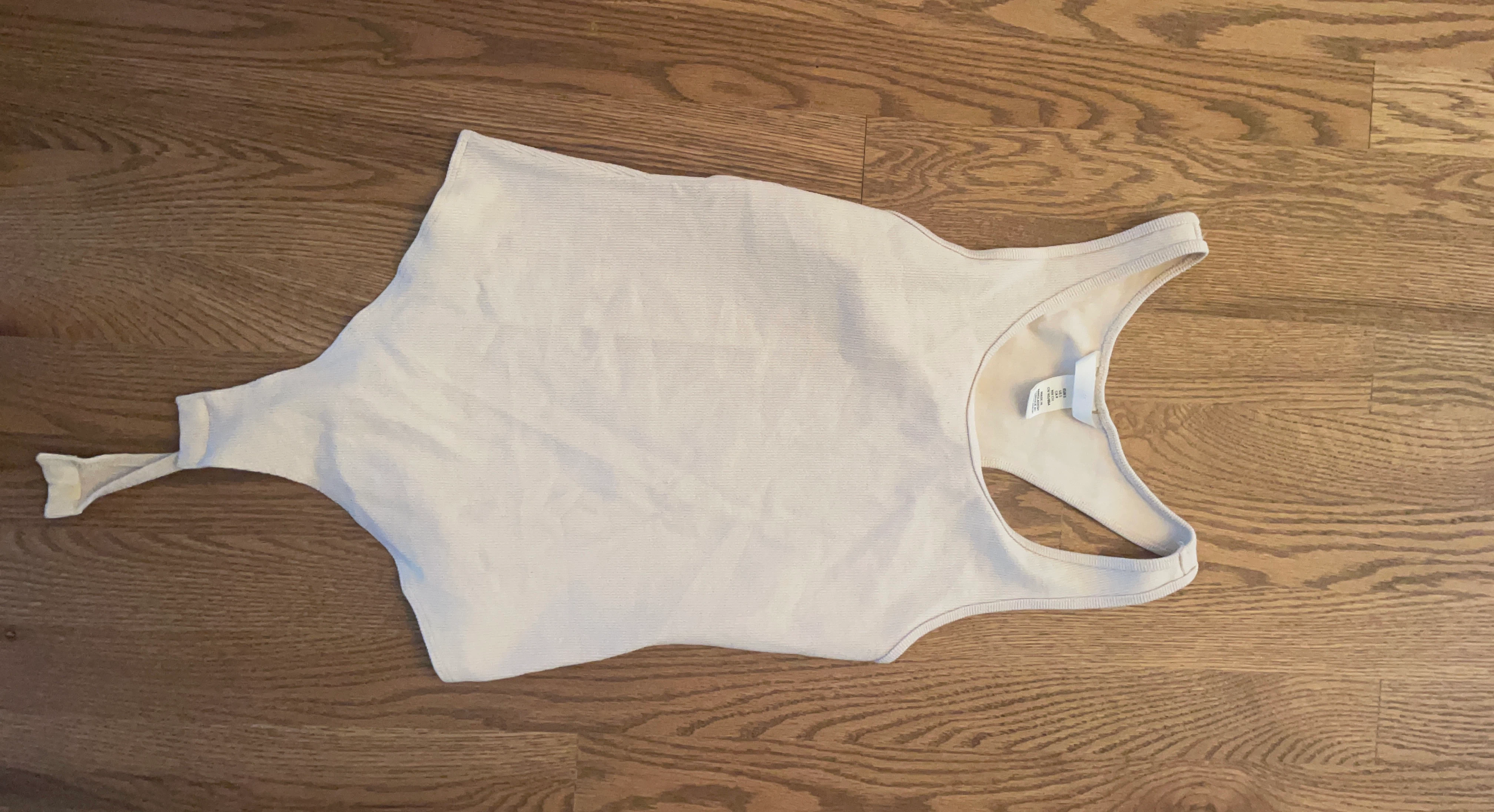 H&M Ribbed Tank Top - Cream