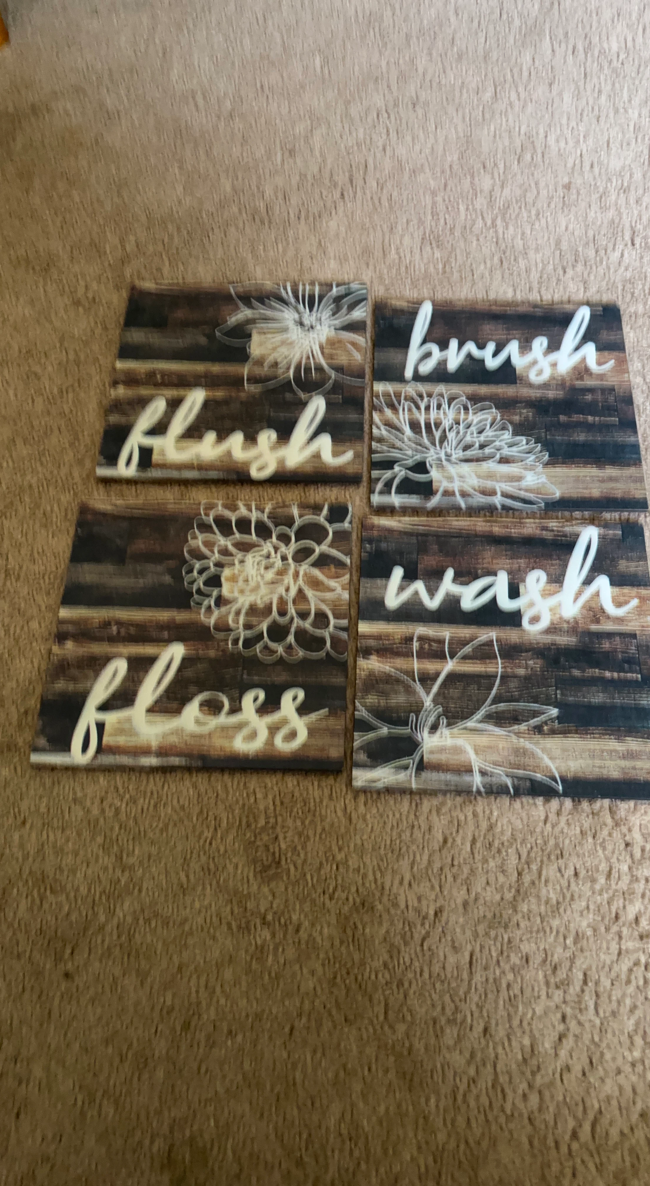 Bathroom Signs Set