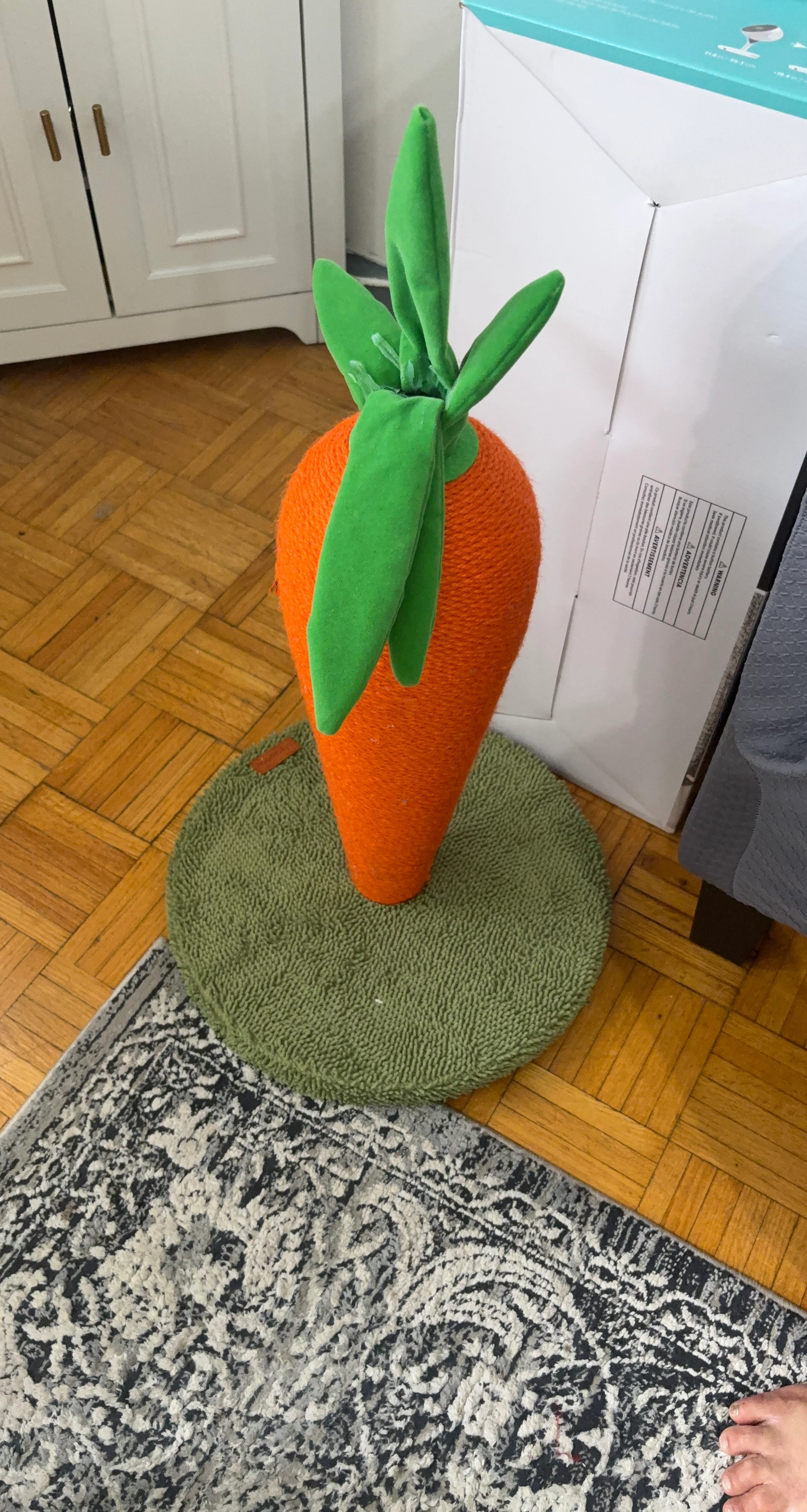 Carrot-shaped Cat Scratcher
