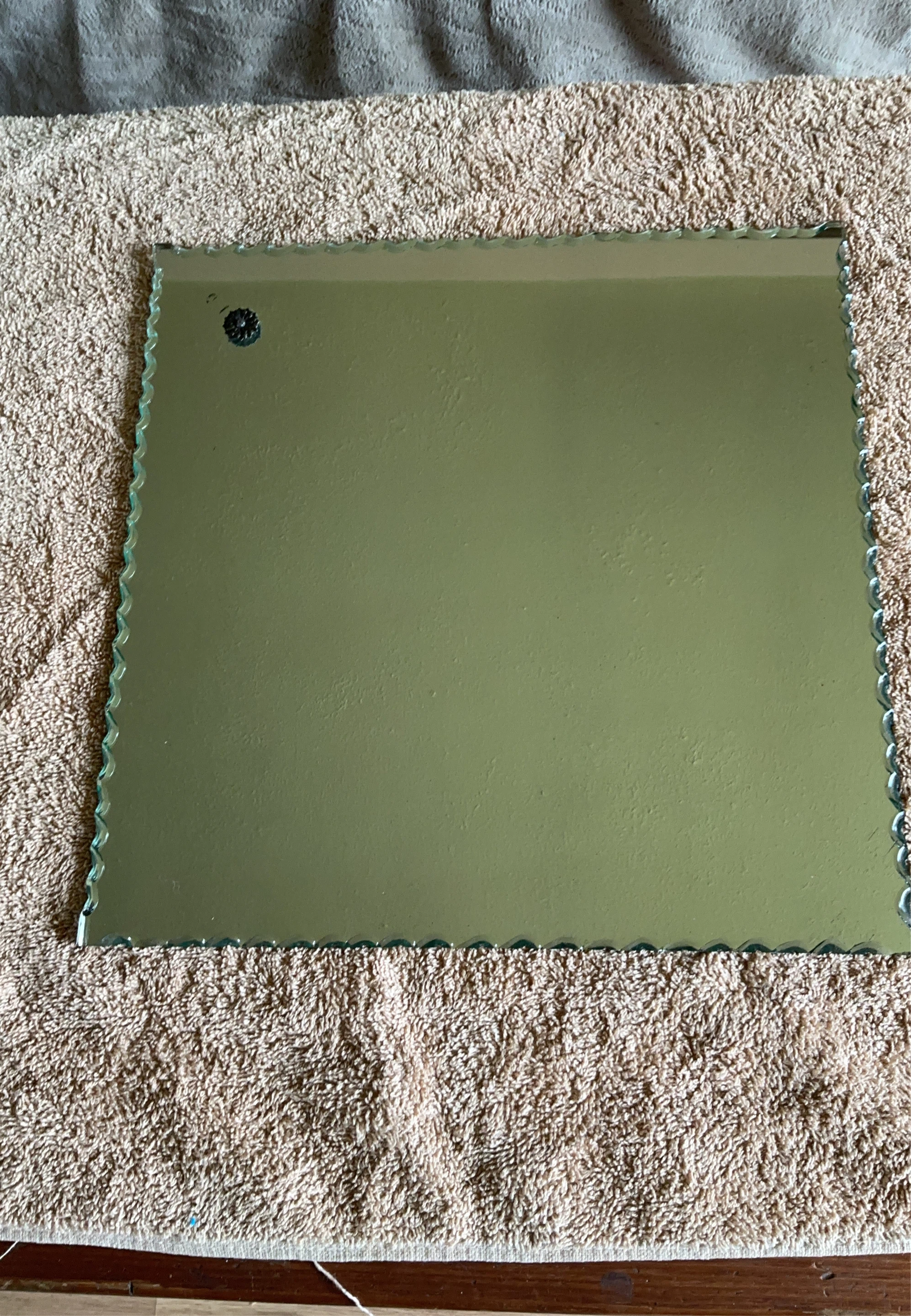 Decorative Scalloped Edge Mirror