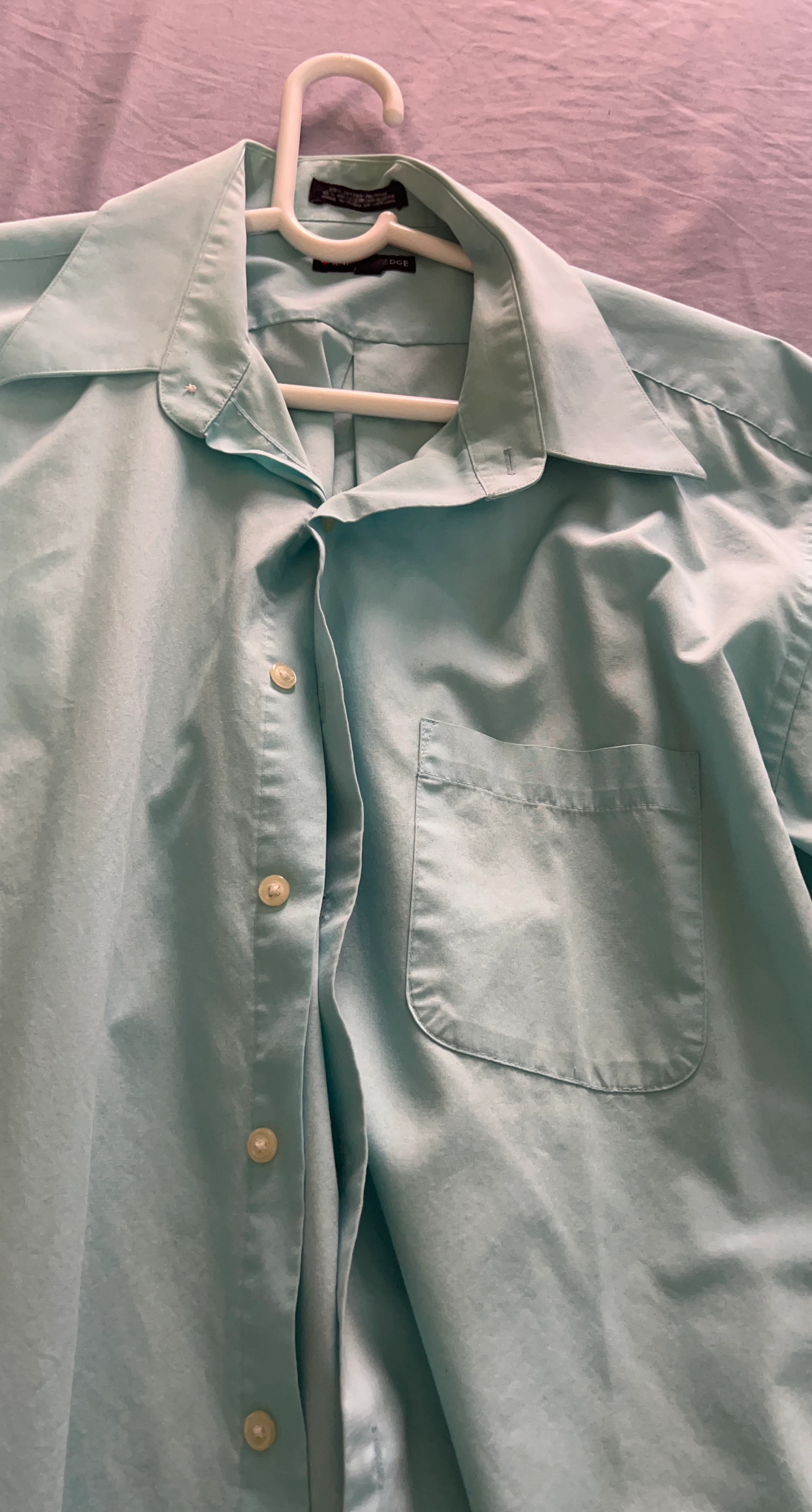 Men's Light Blue Button-Up Shirt
